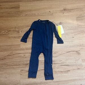 NWT Kyte BABY Deep Blue Kids One Piece Sleeper Zippered Romper